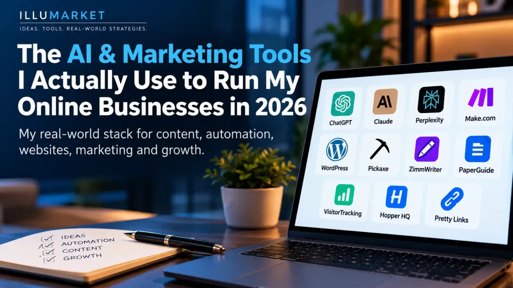 AI marketing tools I use to run my online businesses in 2026